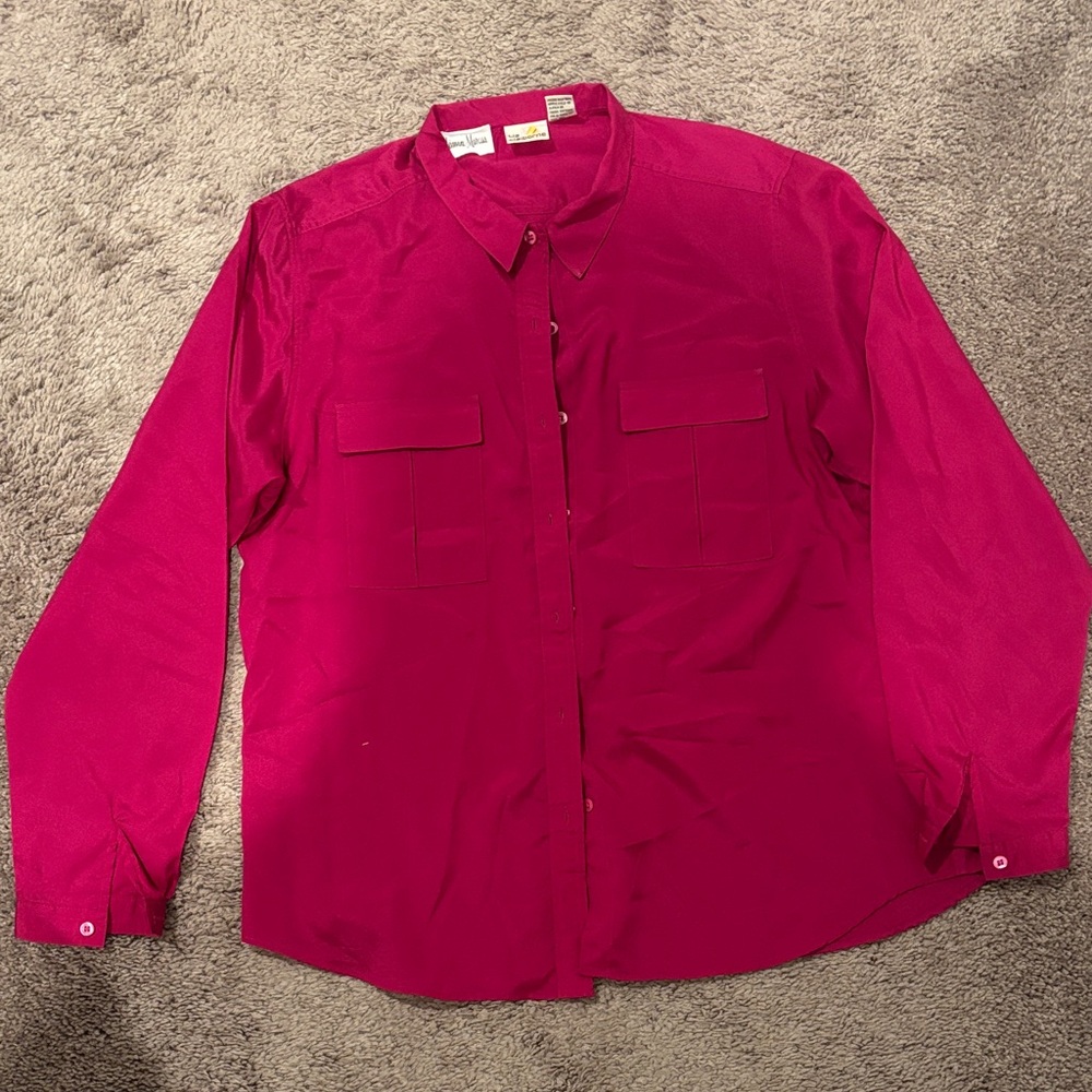 Liz Claiborne Fuchsia Blouse
